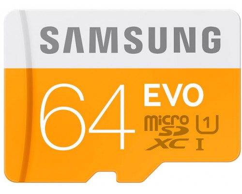 Карта памяти Samsung Evo microSD 64Gb | 10 Class 