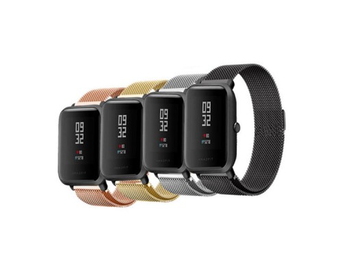Сменный металлический ремешок для умных часов Xiaomi Amazfit Bip Smartwatch (серебро)