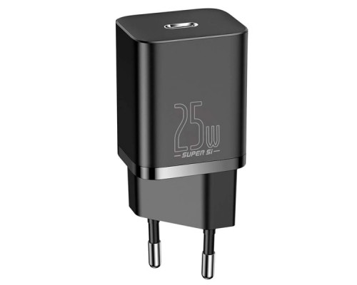 Зарядное устройство Baseus Super Si Quick Charger 1C 25W EU Sets + Type-C to Type-C Cable