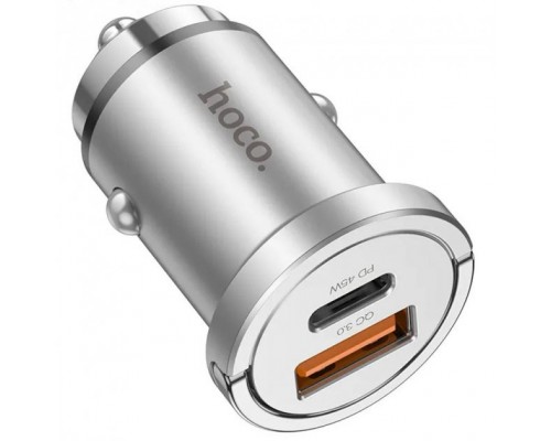 Автомобильное зарядное устройство Hoco NZ10 + Type-C to Lightning
