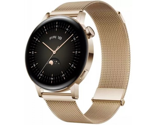 Смарт-часы Huawei Watch GT 3 42mm + Gold Milanese Strap