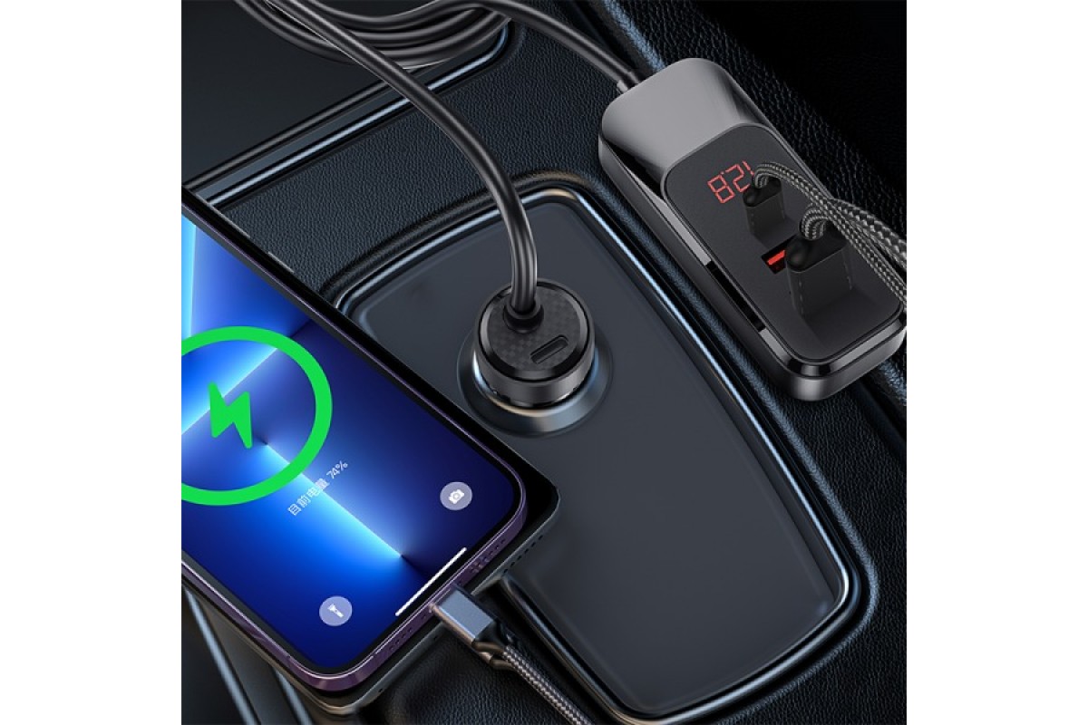 Автомобильная зарядка Wiwu Extend Car Charger Dual USB-A+Dual USB-C  Wi-QC015 в Бишкеке - Telefon.kg