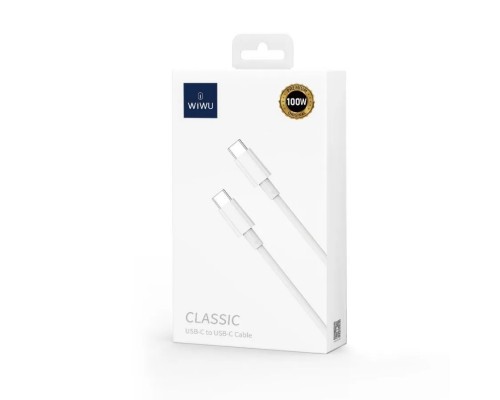 Кабель Wiwu Classic USB-C to USB-C Cable WI-C008