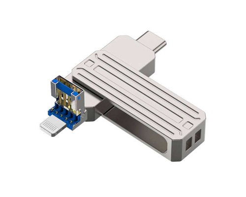 Флешка Wiwu Infinite 3 in 1 USB 3.0 Flash Drive 128GB Wi-FD001 Флешка Wiwu Infinite 3 in 1 USB 3.0 Flash Drive 128GB Wi-FD001