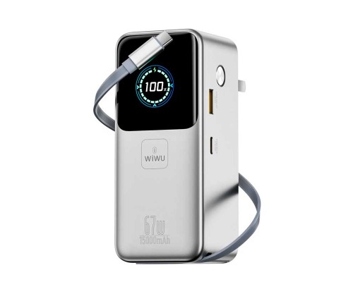 Внешний аккумулятор Wiwu(Повер банк) WiWU Power Mega Charger + Cable + Power Bank PM501 15000mAh