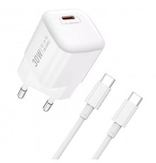 Зарядное устройство Wiwu nano GaN PD Fast Charger USB-C to USB-C Cable Wi-U006