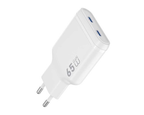 Зарядное устройство Wiwu Essen Slim Ultra-Compact GaN Charger 65W (Wi-G035)