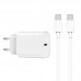 Зарядное устройство Wiwu Quick+USB-C PD 20W Fast Charger USB-C to USB-C Cable Wi-U001