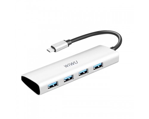 Адаптер-переходник Wiwu 4in1 USB-C Hub Alpha A440