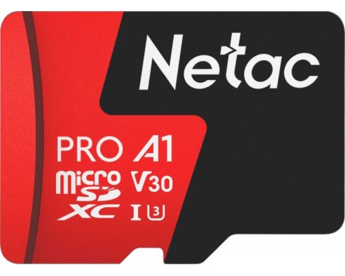 Флешка Netac Micro SDXC P500 64GB V30 A1