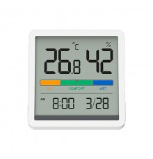 Часы с датчиком температуры и влажности Xiaomi Miiiw Mute Thermometer And Hygrometer Clock