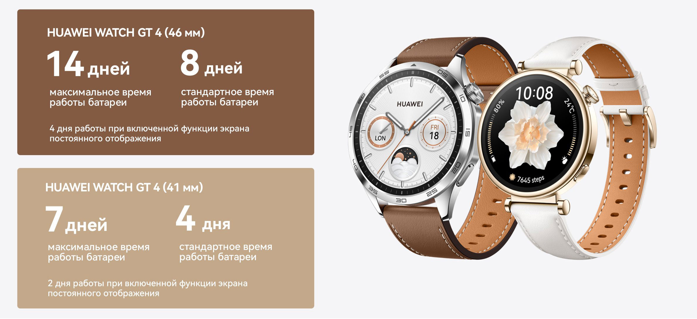 ⚡Смарт-часы Huawei Watch GT 4 41mm цена в Бишкеке - TELEFON.KG